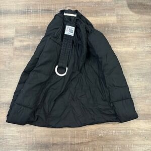 Vtg Padded Black Ring Sling Carrier OTSBH Minimalist Goth Boho baby Sz Medium